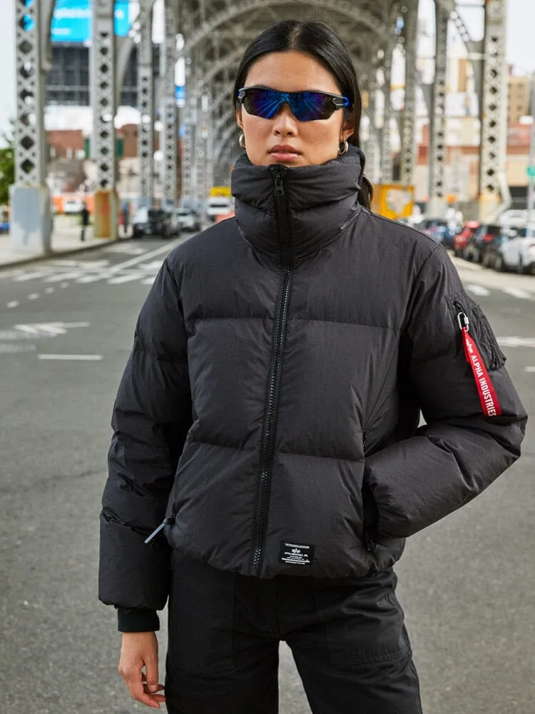 Alpha Industries Sierra Short parka femme noir duvet