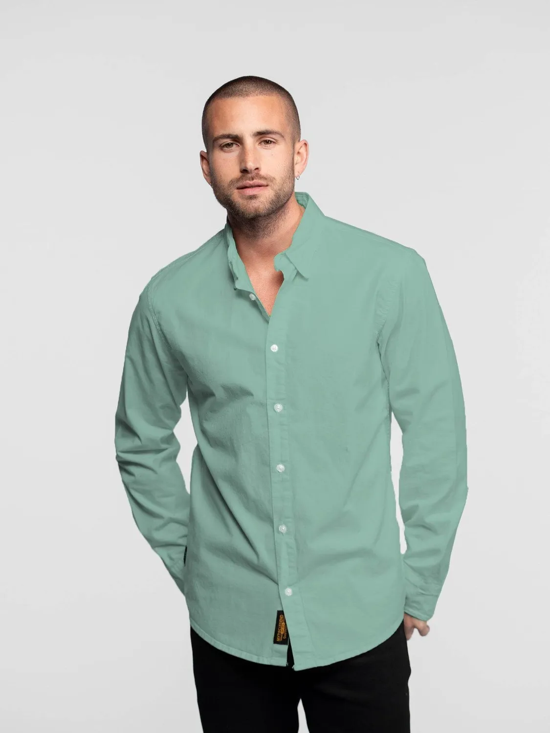 Daytona Arlington chemise coton bleu algiers stretch