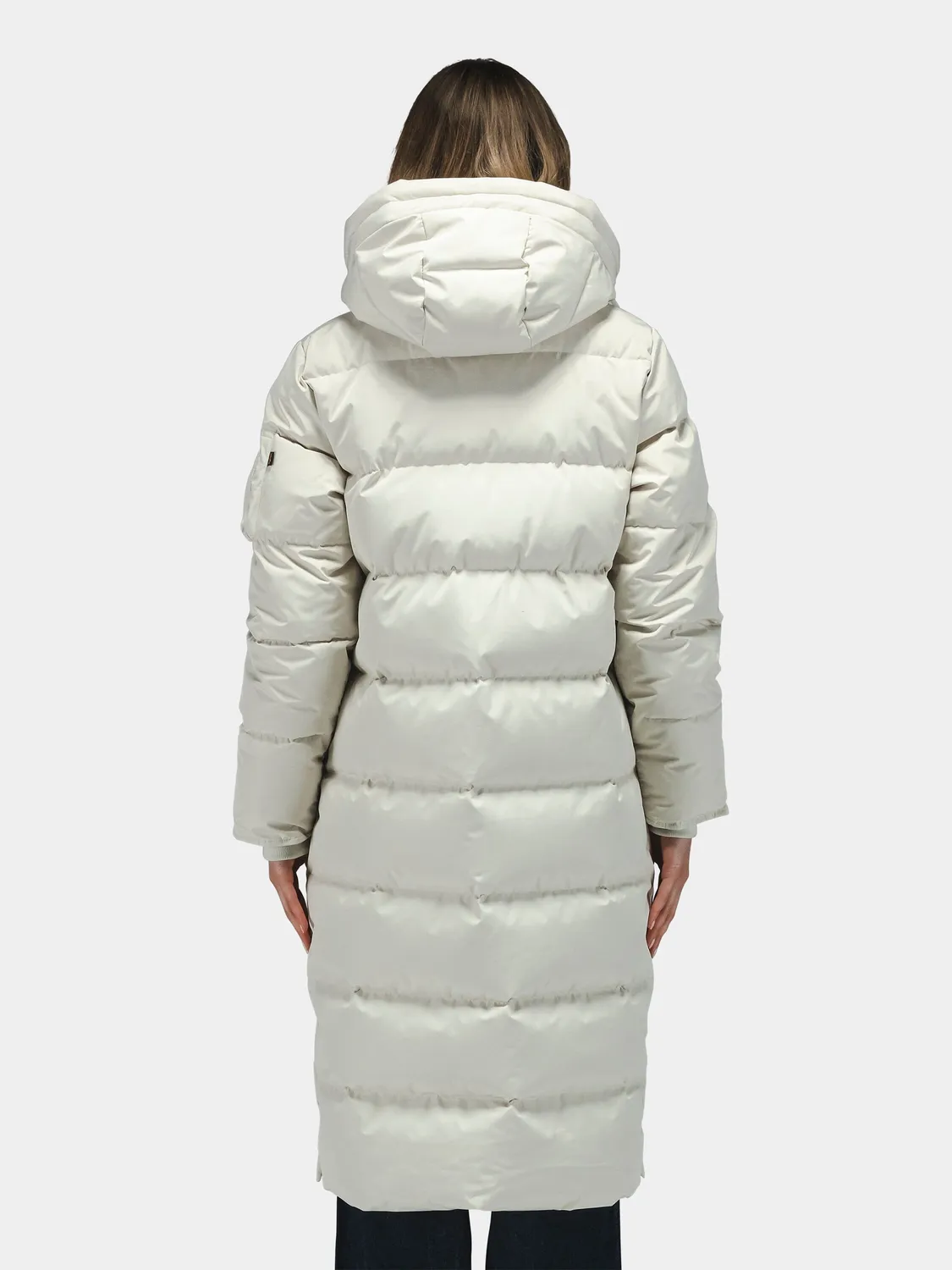 Alpha Industries Sierra Long Puffer parka femme dune white duvet
