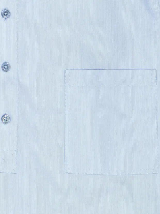 Hollington chemise col mao coton ciel