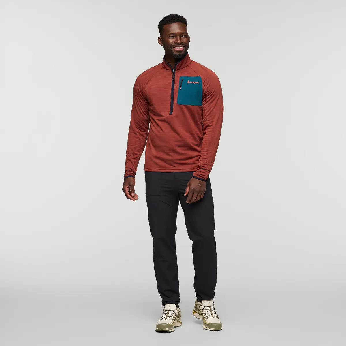 Cotopaxi Otero polaire demi-zip homme Rusty