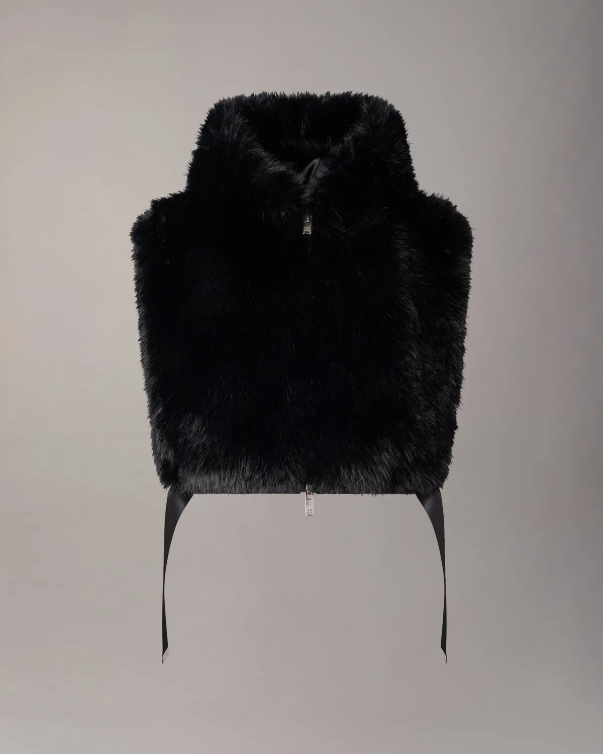 Moose Knuckles Cosmo Faux Fur Vest gilet noir fourrure
