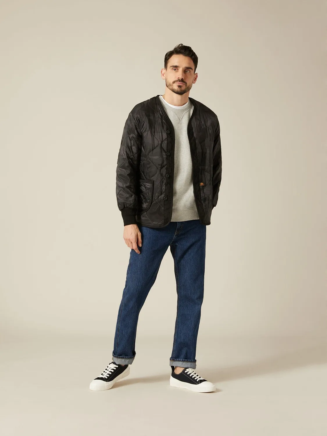 Alpha Industries ALS/92 liner veste camouflage noir
