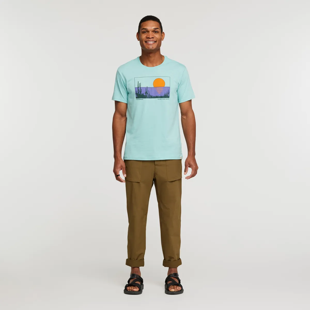 Cotopaxi Desert View T-shirt homme Sea Glass graphique désert