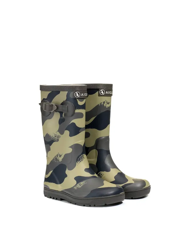 Aigle Woody-Pop Pt 2 botte pluie enfant 34 EU imprimée