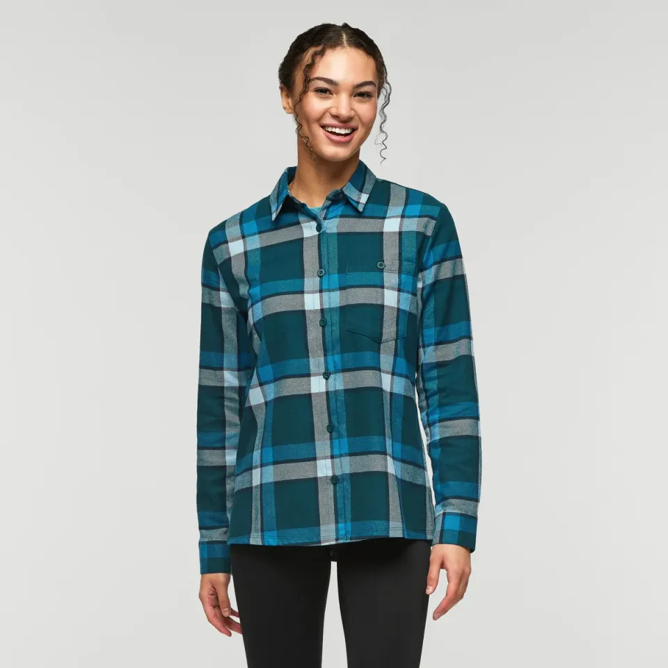 Cotopaxi Quedo chemise flanelle femme carreaux bio