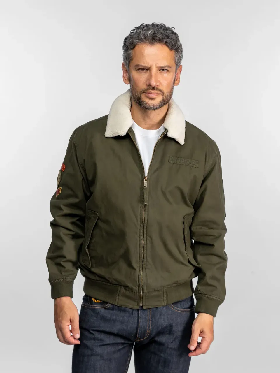 Daytona Nampa veste aviateur coton vert kaki