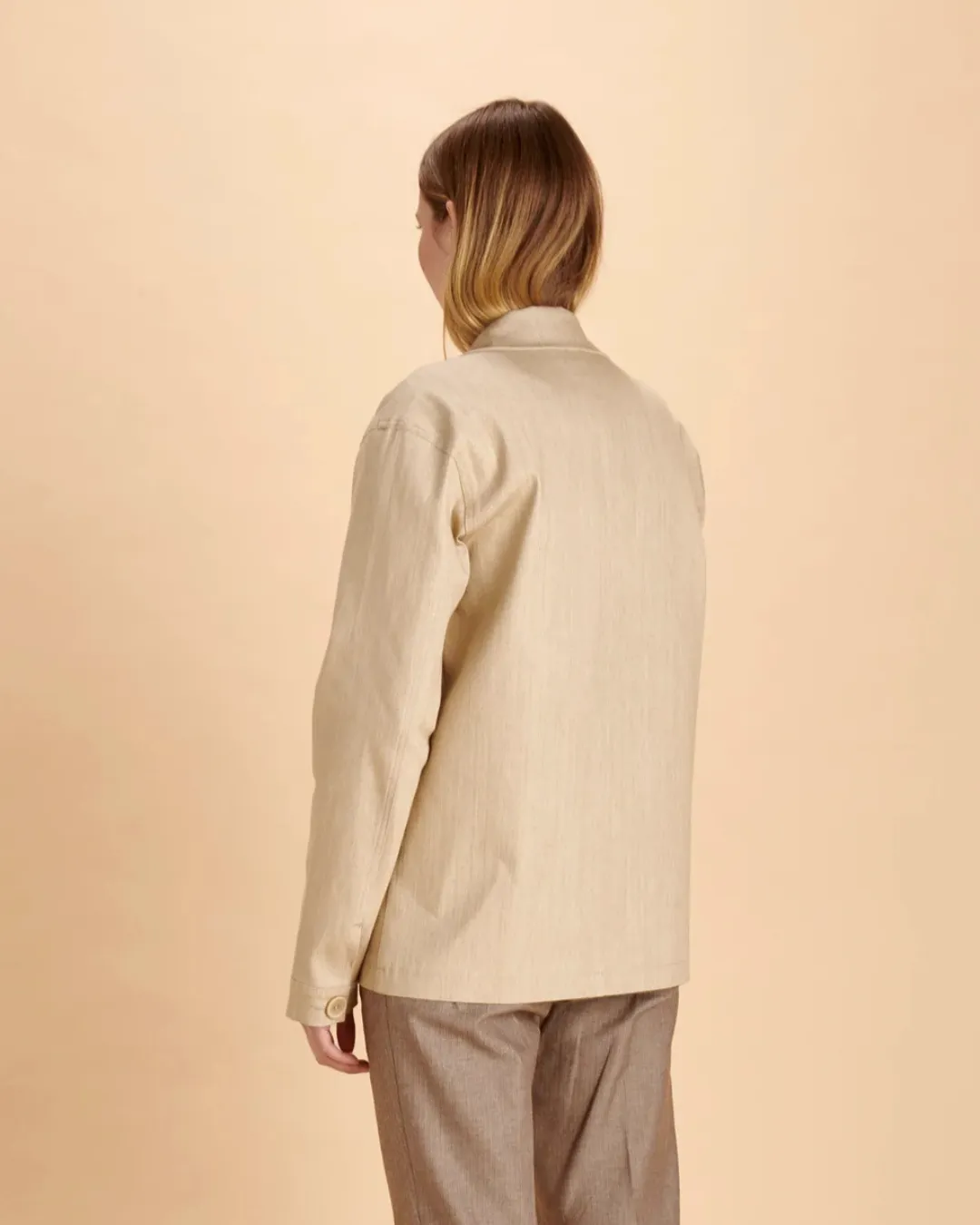 Soubacq Le Bleu Damour veste gabardine coton
