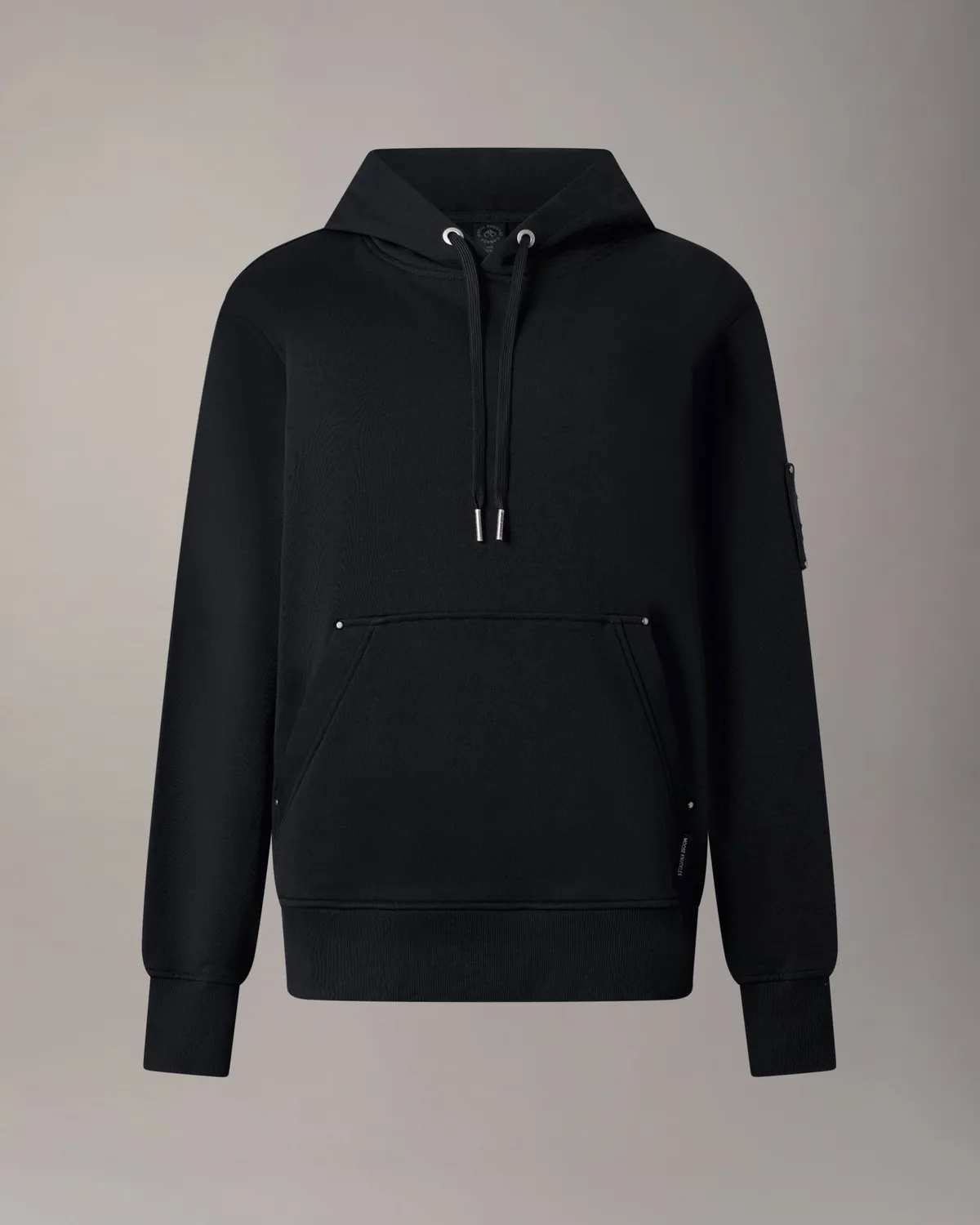 Moose Knuckles Hartsfield hoodie molleton noir
