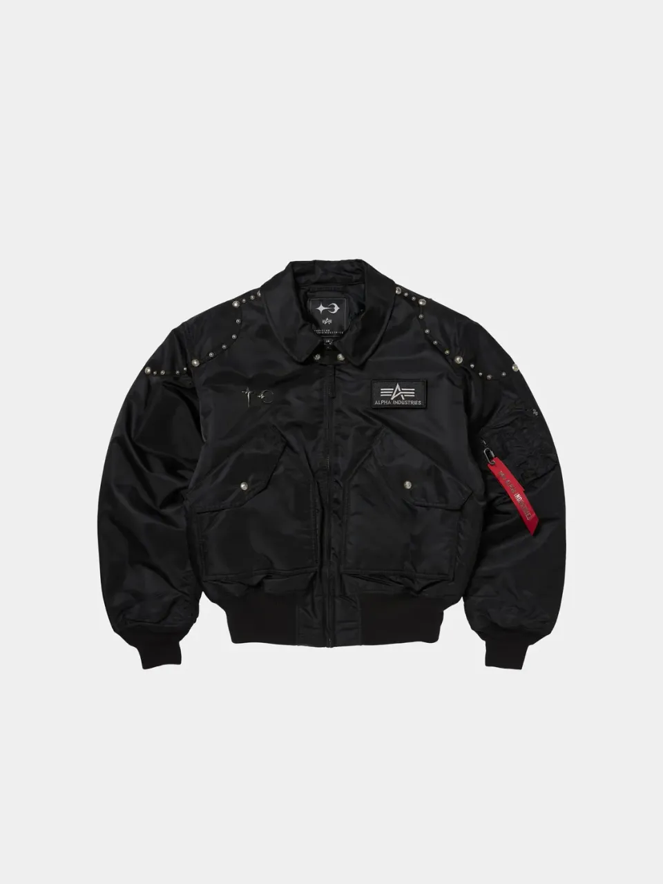 Thug Club x Alpha CWU 45/P blouson noir rivets
