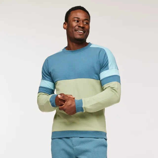Cotopaxi Bandera sweat homme Blue Spruce coton bio