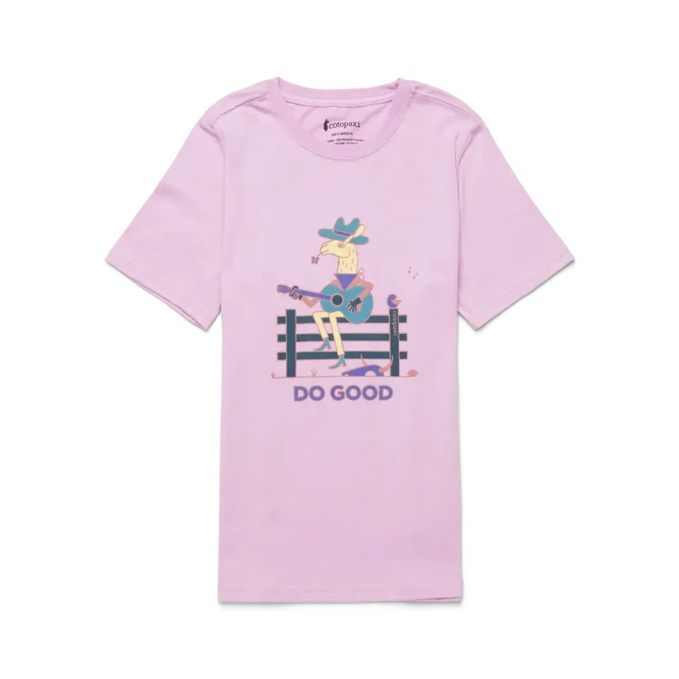 Cotopaxi Lone Llama t-shirt enfant Orchid Bloom coton doux
