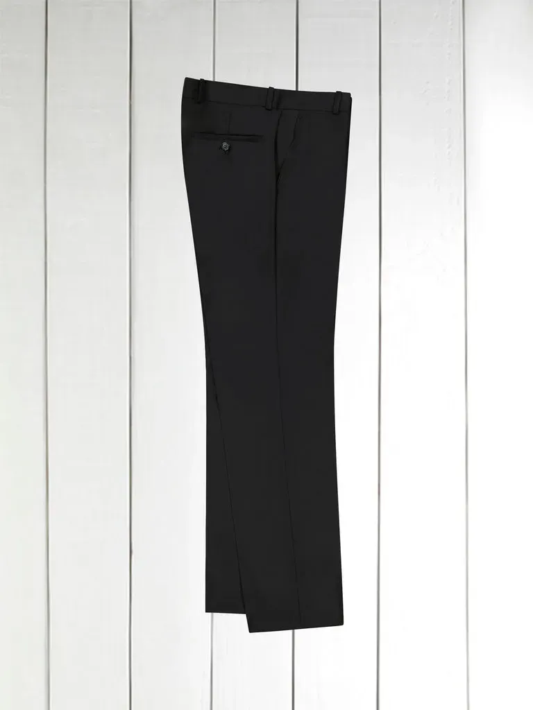 Hollington Siza pantalon laine noire serge stretch naturel