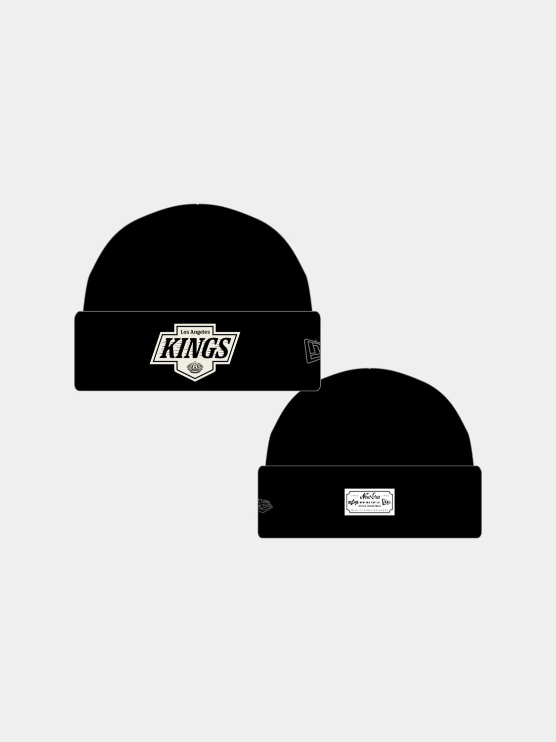 Alpha Industries Kings x New Era bonnet laine noir