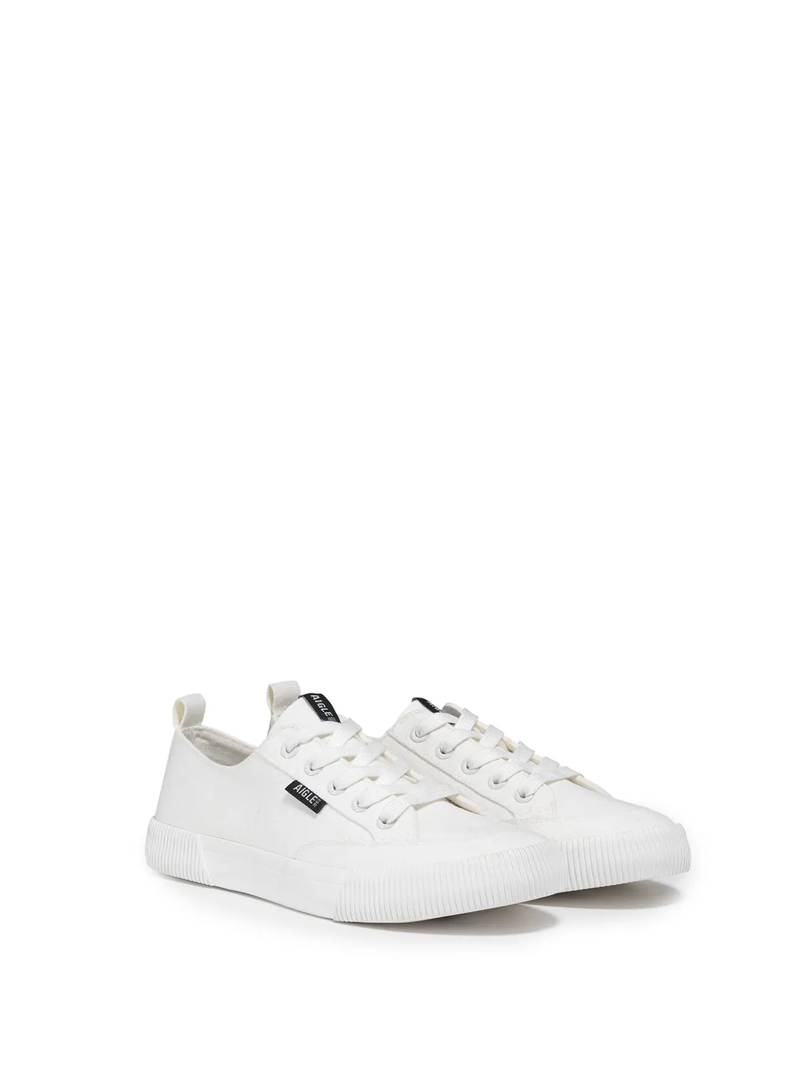 Aigle Tamarix W basket toile femme blanche