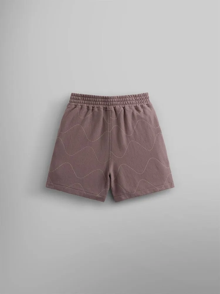 Alpha Industries Quilted short matelassé violet femme