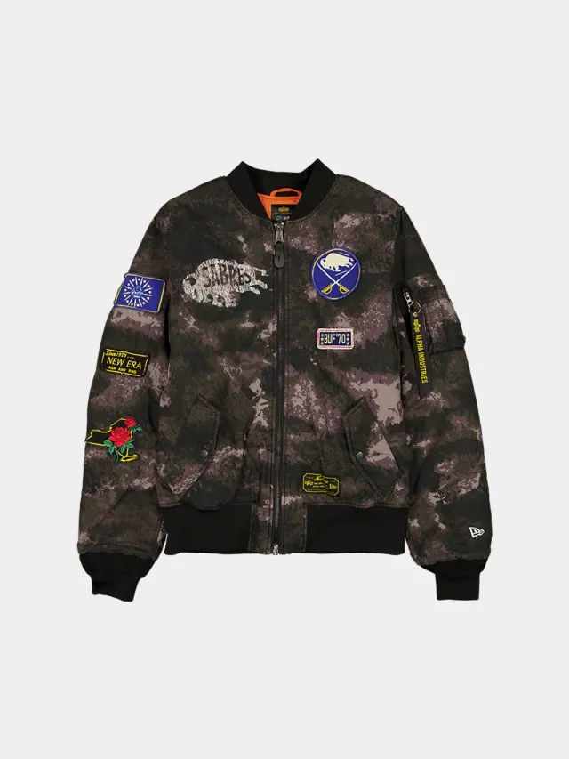 Alpha Industries MA-1 Buffalo Sabres bomber noir camo