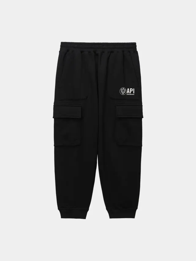 Alpha Industries UNFRM jogging cargo noir molleton