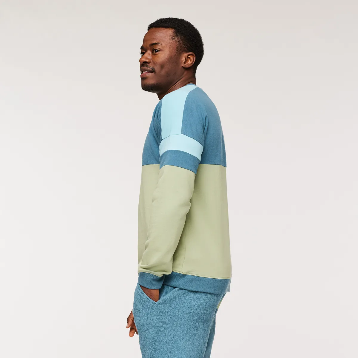 Cotopaxi Bandera sweat homme Blue Spruce coton bio