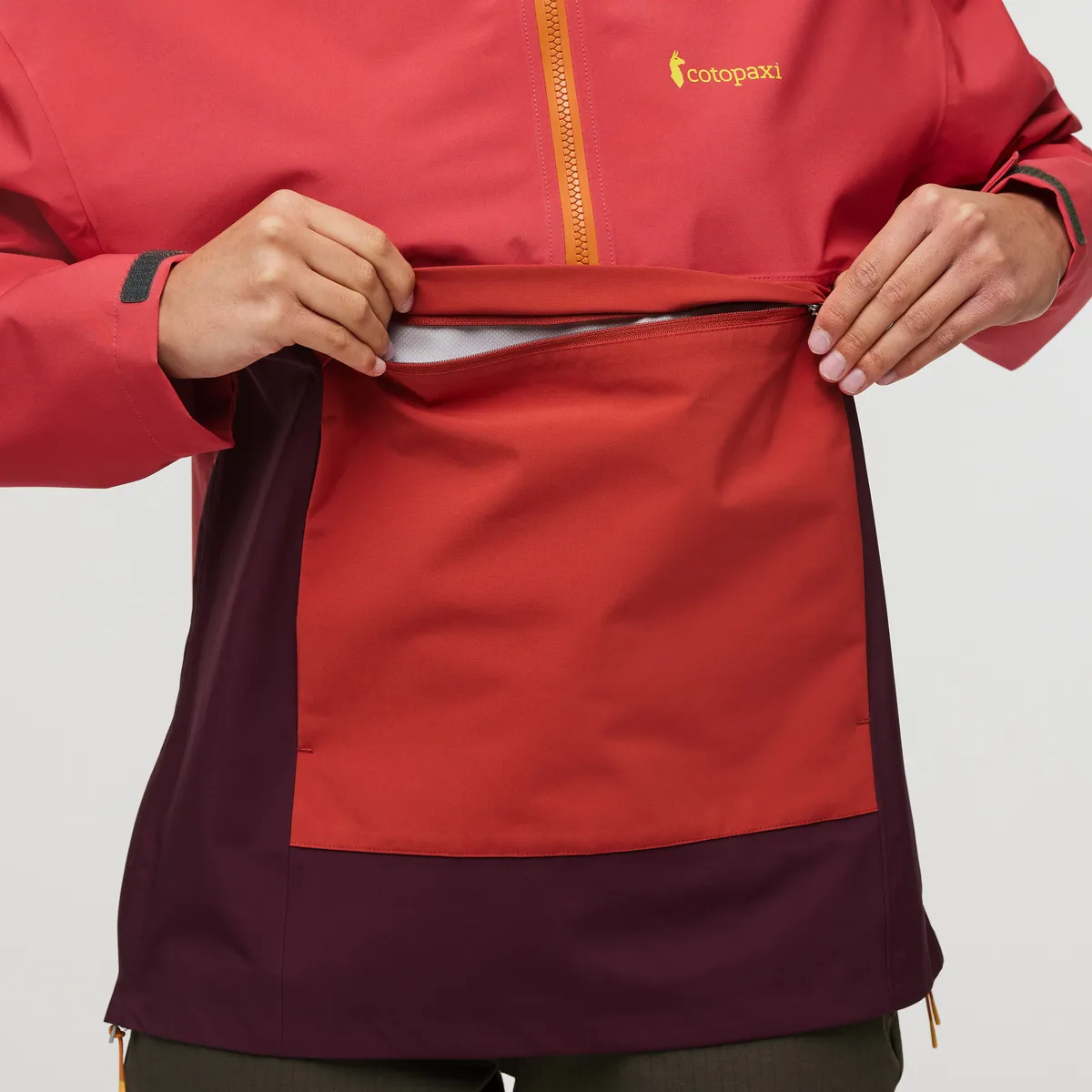 Cotopaxi Cielo Rain Anorak anorak femme Strawberry Wine déperlant