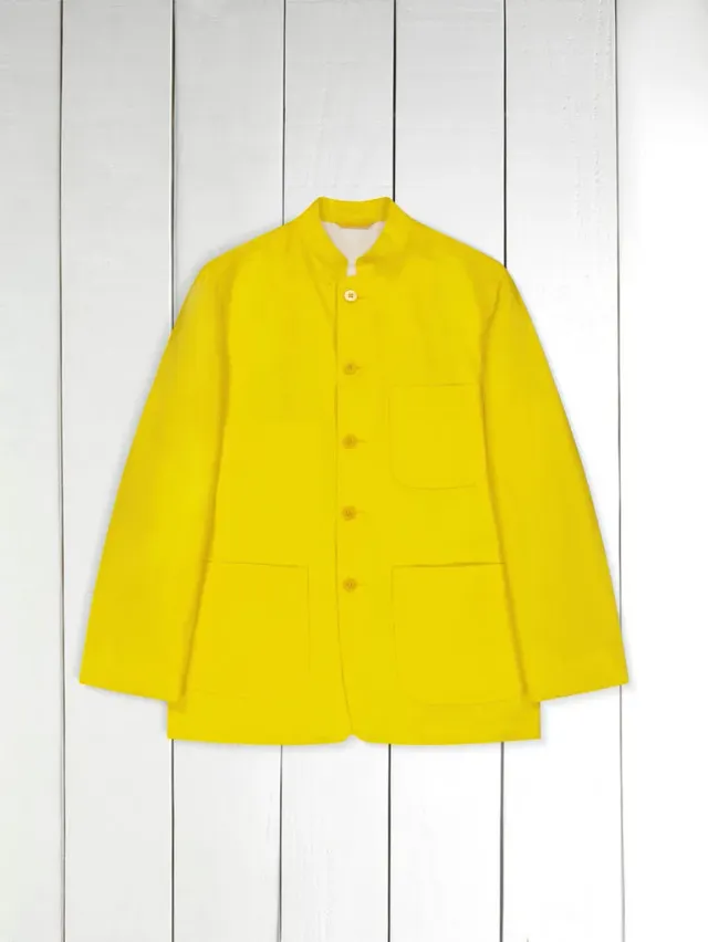 Hollington veste Tyrol lin jaune toile légère