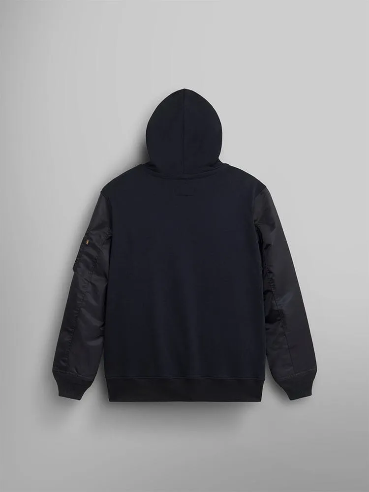 Alpha Industries MA-1 sweat zippé à capuche noir molleton