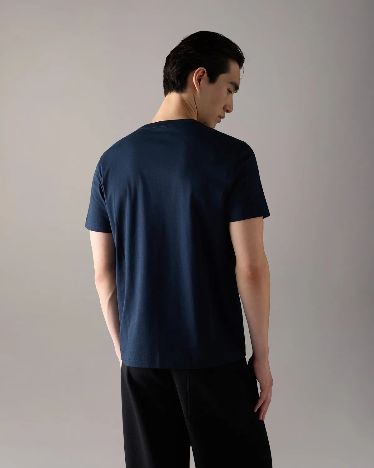 Moose Knuckles Icebreak t-shirt logo bleu marine