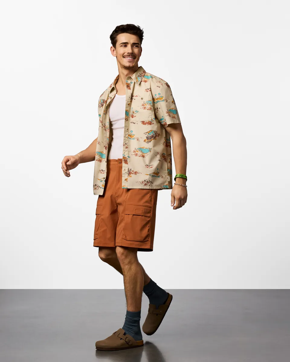 Cotopaxi Estival chemise homme imprimée coton léger