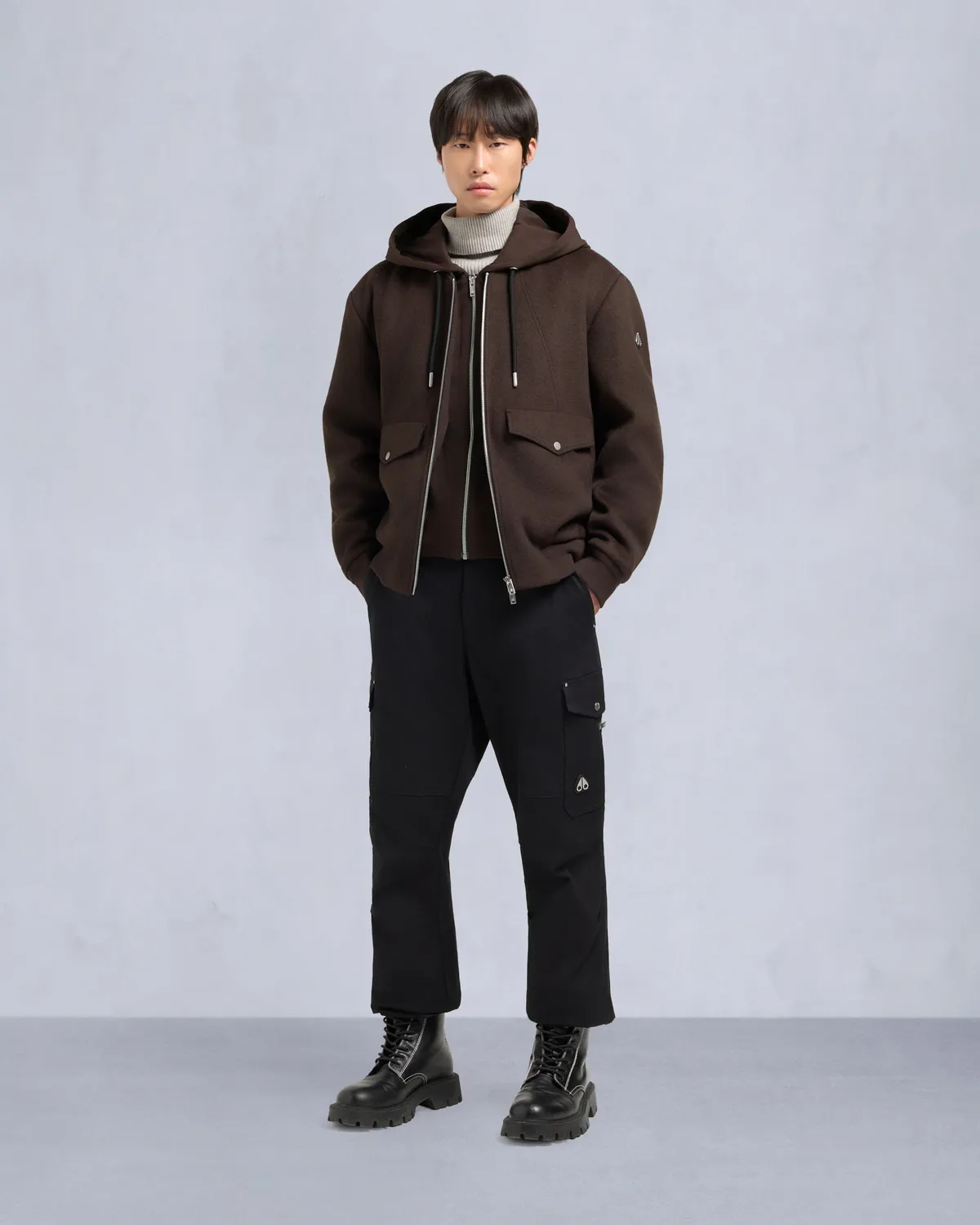 Moose Knuckles Elington bomber mi-saison noir utilitaire