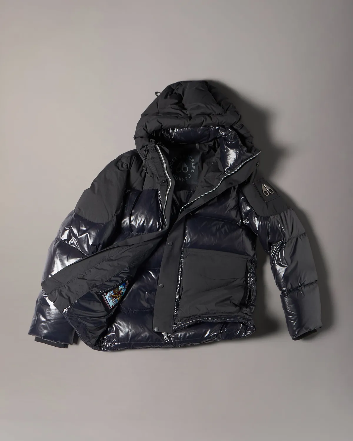Moose Knuckles Briar 3Q Down puffer noir brillant