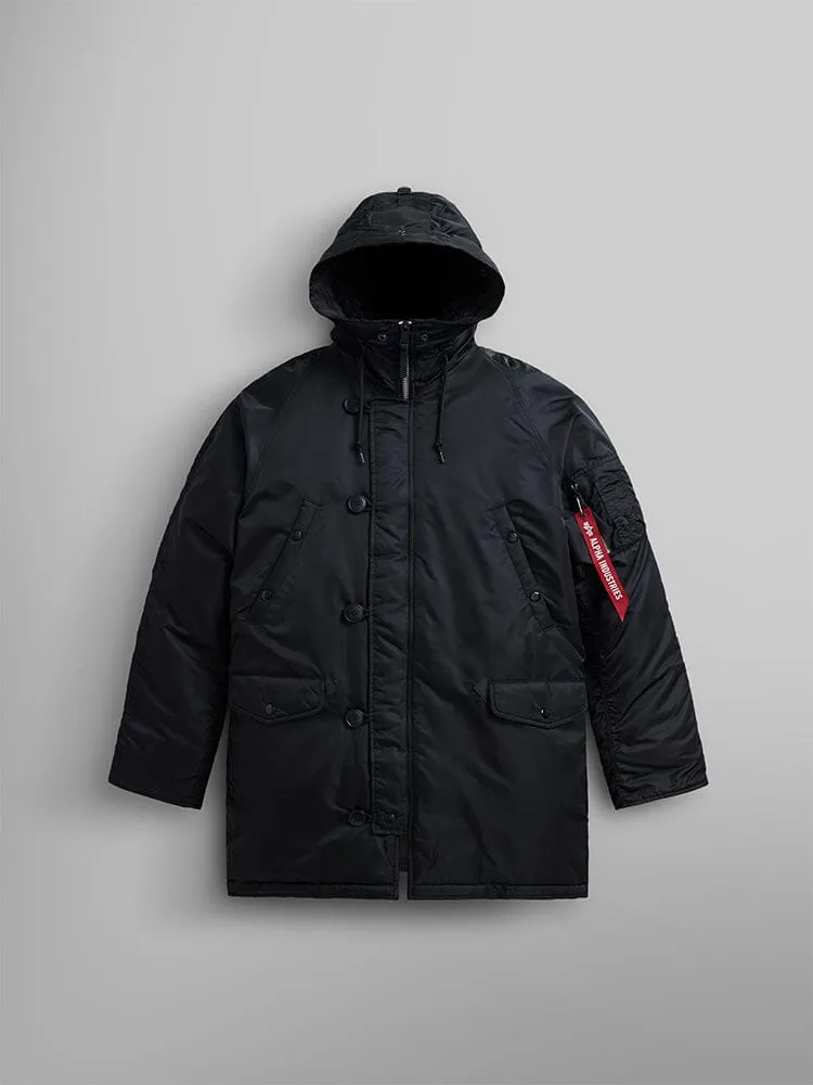 Alpha Industries N-3B parka snorkel noire grand froid