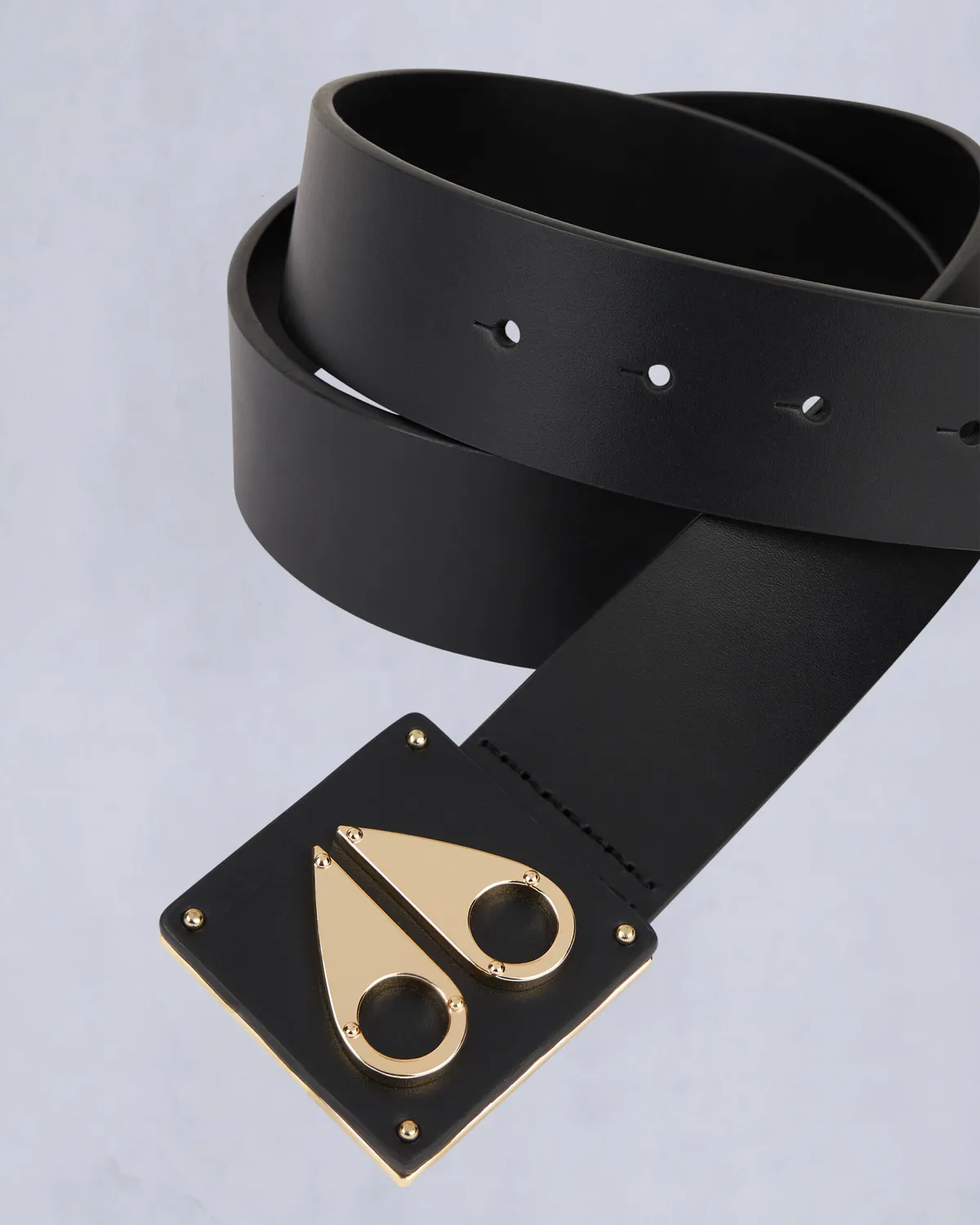 Moose Knuckles Gold Series Ceinture Logo Gold