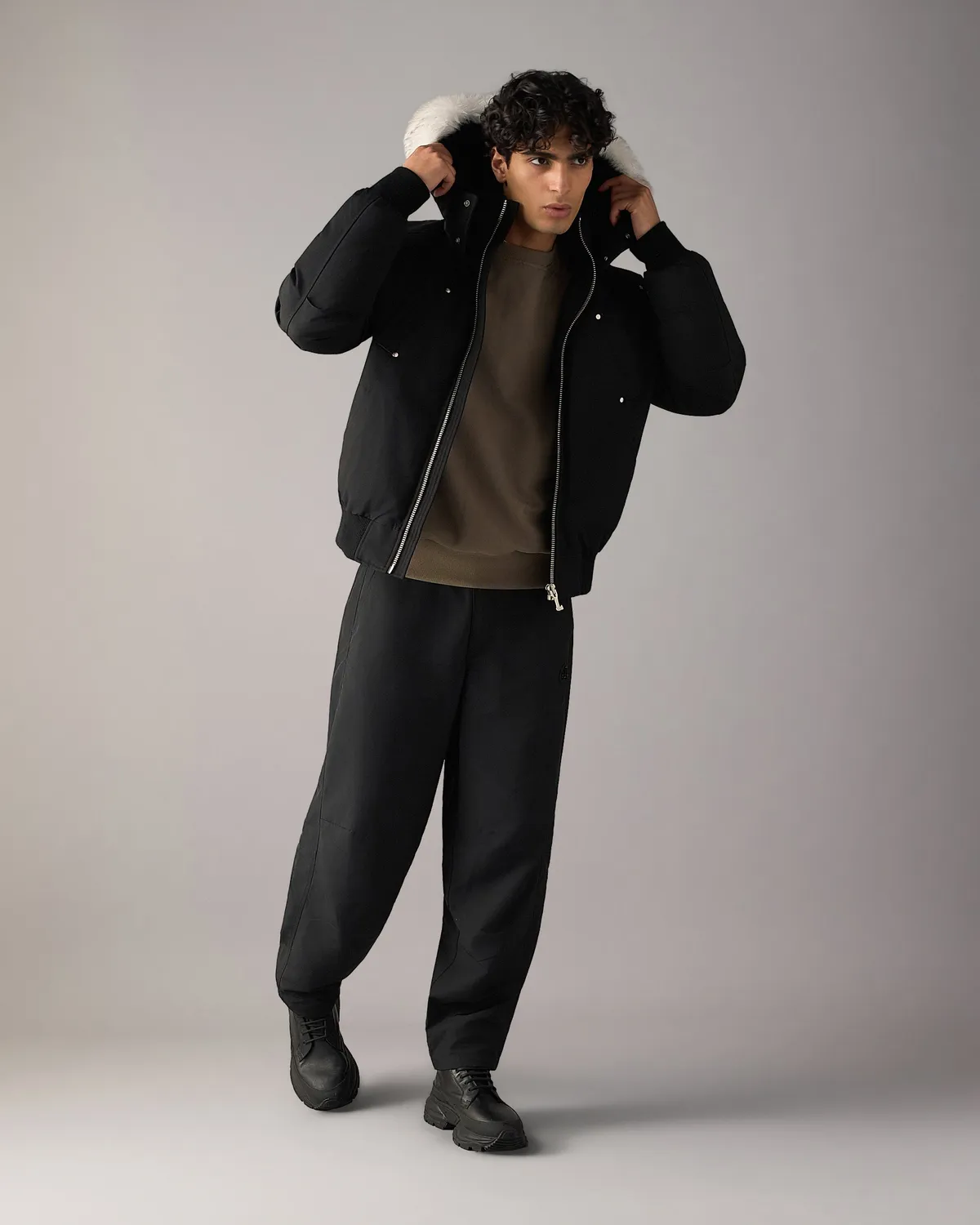 Moose Knuckles Original bomber duvet ballistic noir