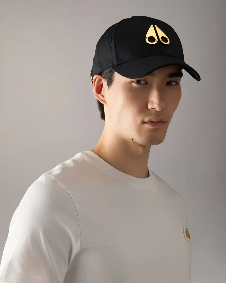 Moose Knuckles Gold Series casquette coton logo doré