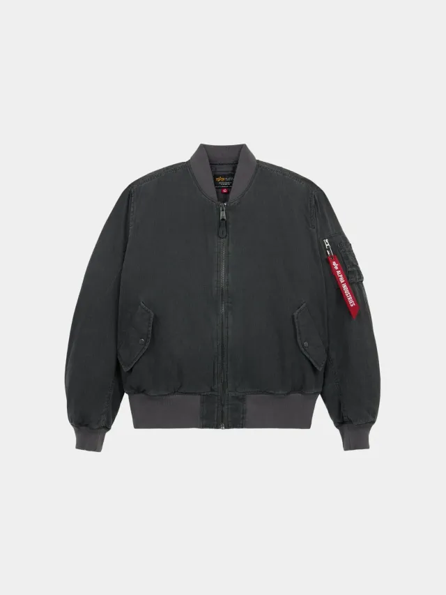 Alpha Industries MA-1 Heritage bomber coton unisexe noir