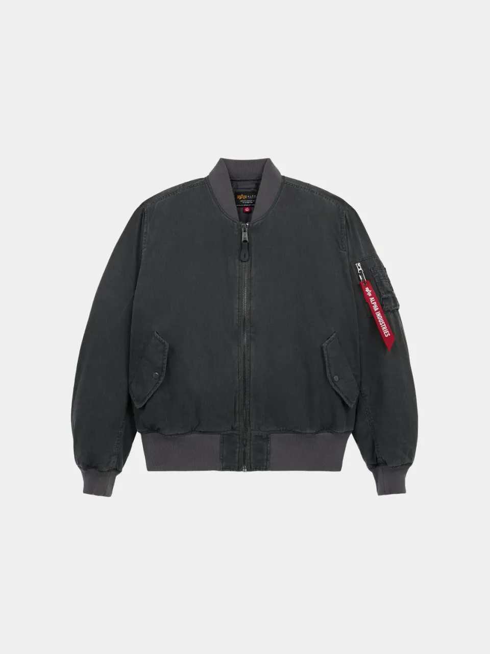 Alpha Industries MA-1 Heritage bomber coton unisexe noir