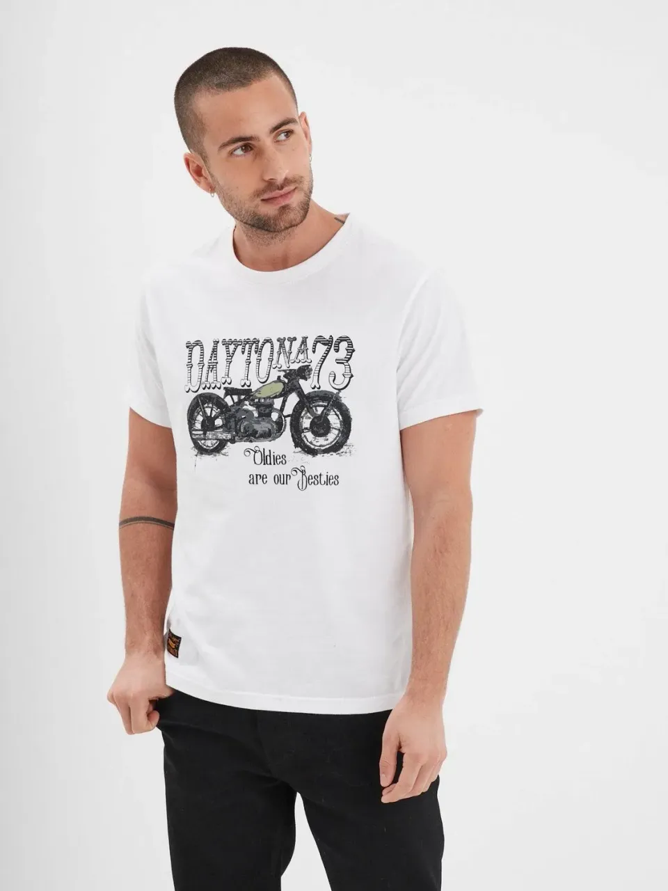DAYTONA Kooskia t-shirt moto homme coton décontracté