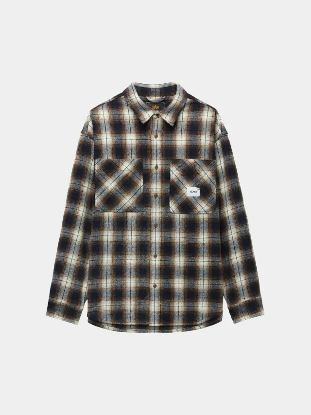 Alpha Industries Unfrm chemise flanelle rouille regular