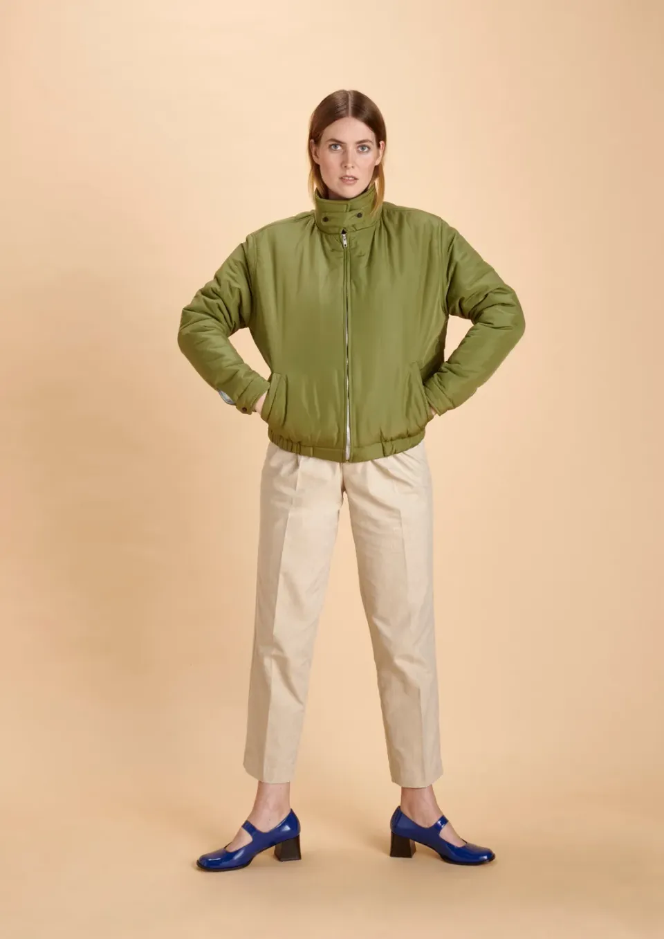 SOUBACQ Le Blouson Ginza blouson vert imperméable