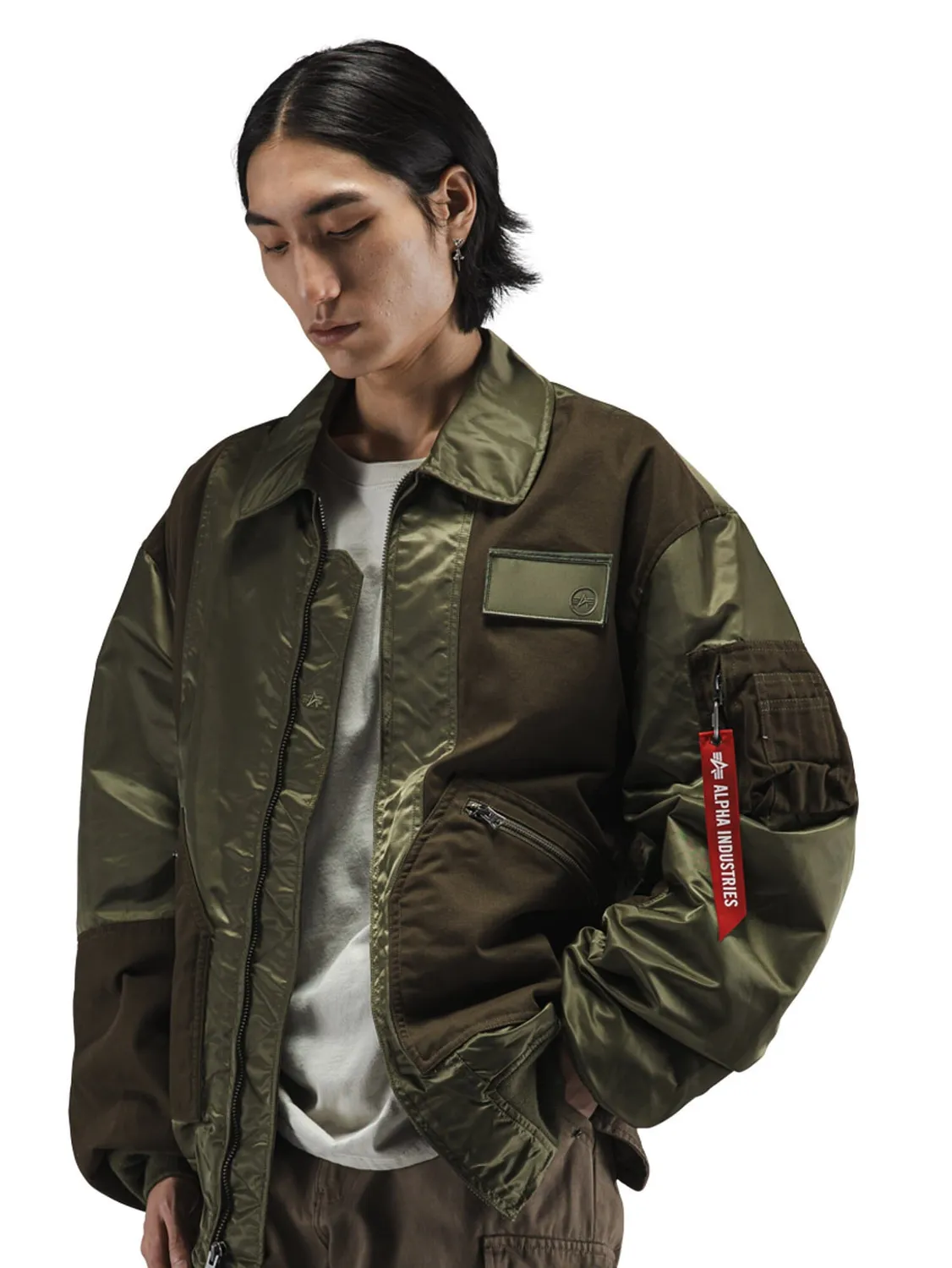 Alpha Industries CWU 36/P bomber nylon vert mi-saison