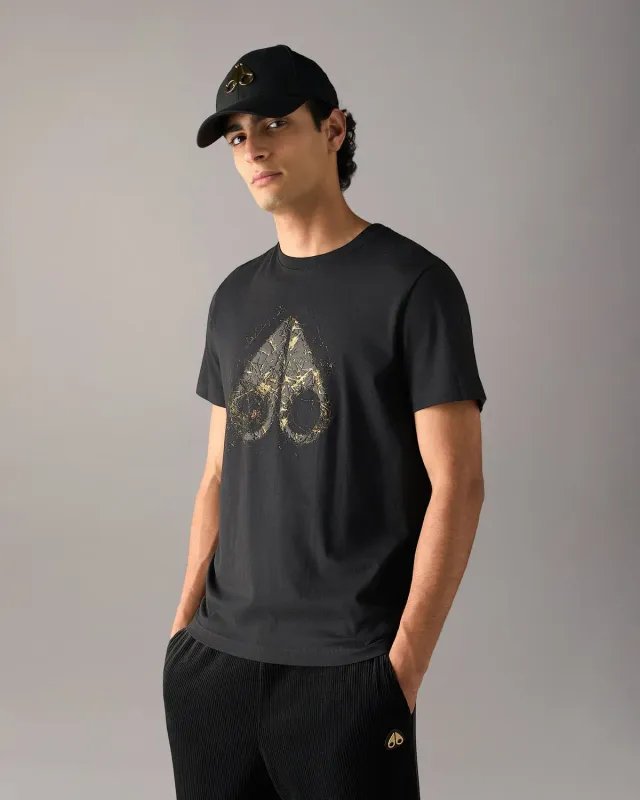 Moose Knuckles Gold Series Icebreak Logo t-shirt noir coton slim