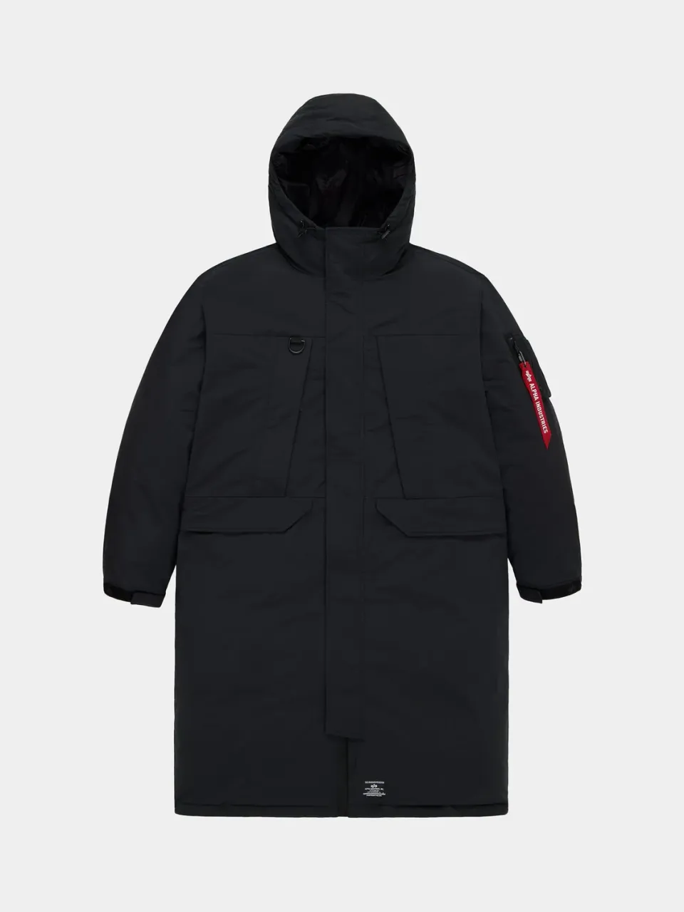 Alpha Industries Seal Long parka noir duvet grand froid