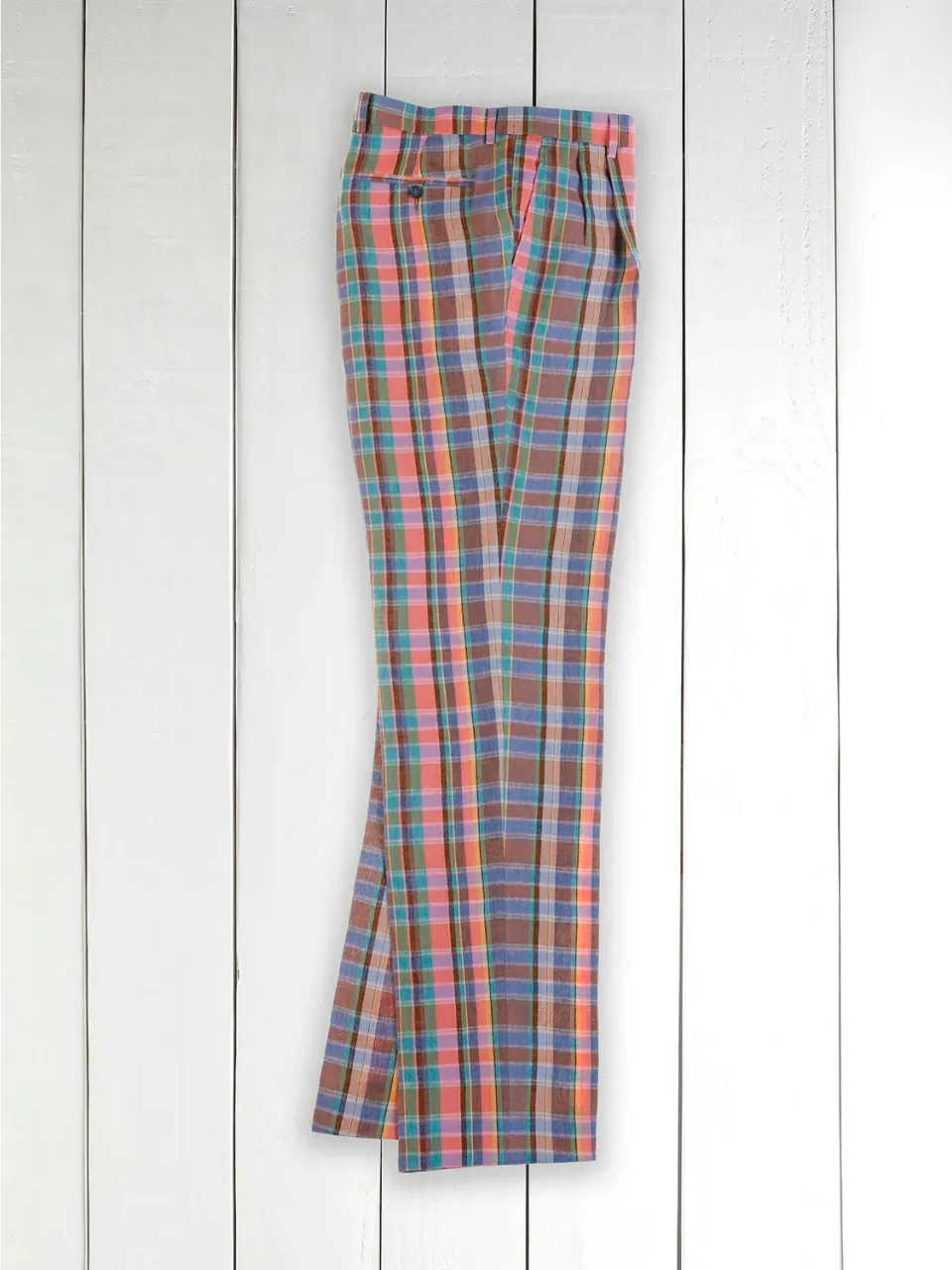 Hollington Luca pantalon lin tartan taille 40