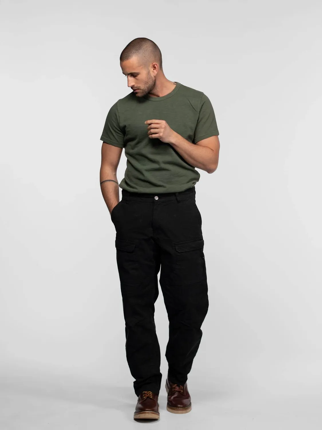 Daytona Joplin pantalon cargo large Beige poches