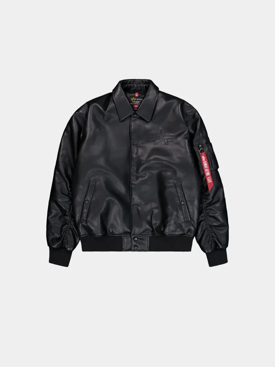 Alpha Industries PU College blouson noir similicuir