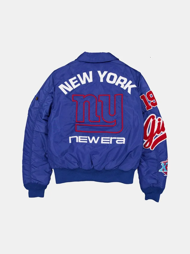 Alpha Industries New York Giants MA-1 bomber Light Royal