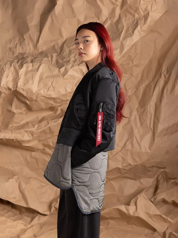 Alpha Industries MA-1 3-en-1 blouson matelassé femme noir