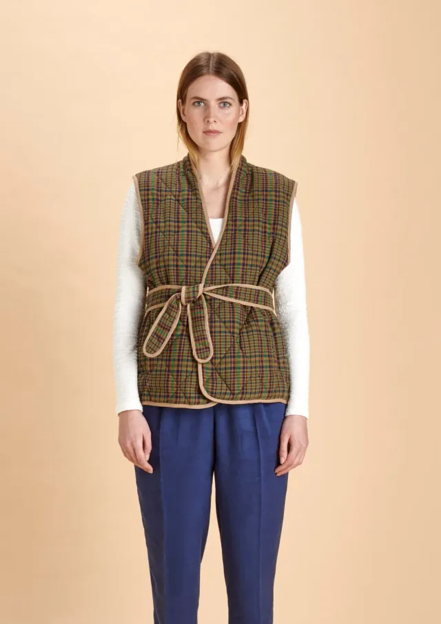 SOUBACQ Bilbao gilet matelassé carreaux