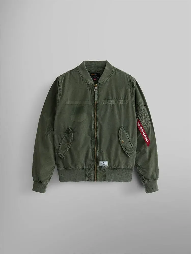 Alpha Industries L-2B Rip Repair bomber OG-107 Green coton