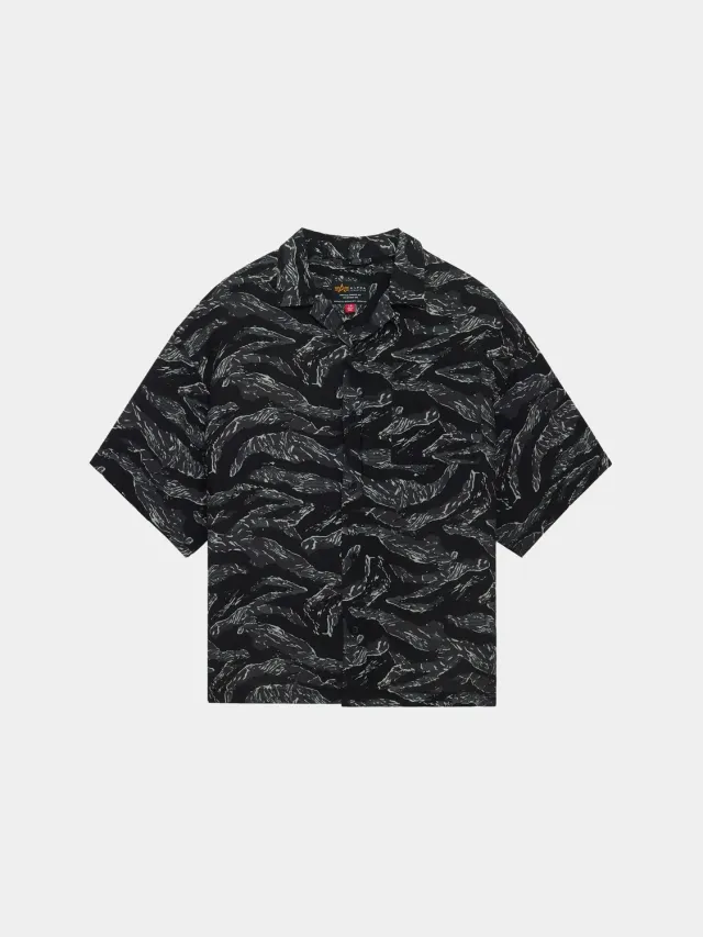 Alpha Industries Camo Relaxed Chemise manches courtes gris